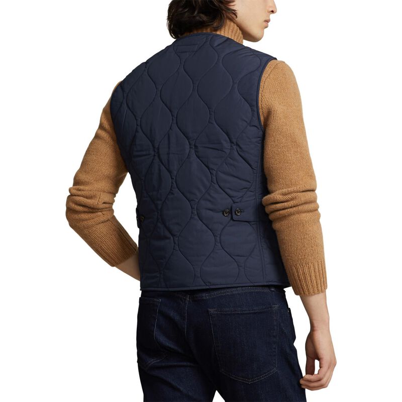 Polo Ralph Lauren Suede-Trim Quilted Vest image number 1